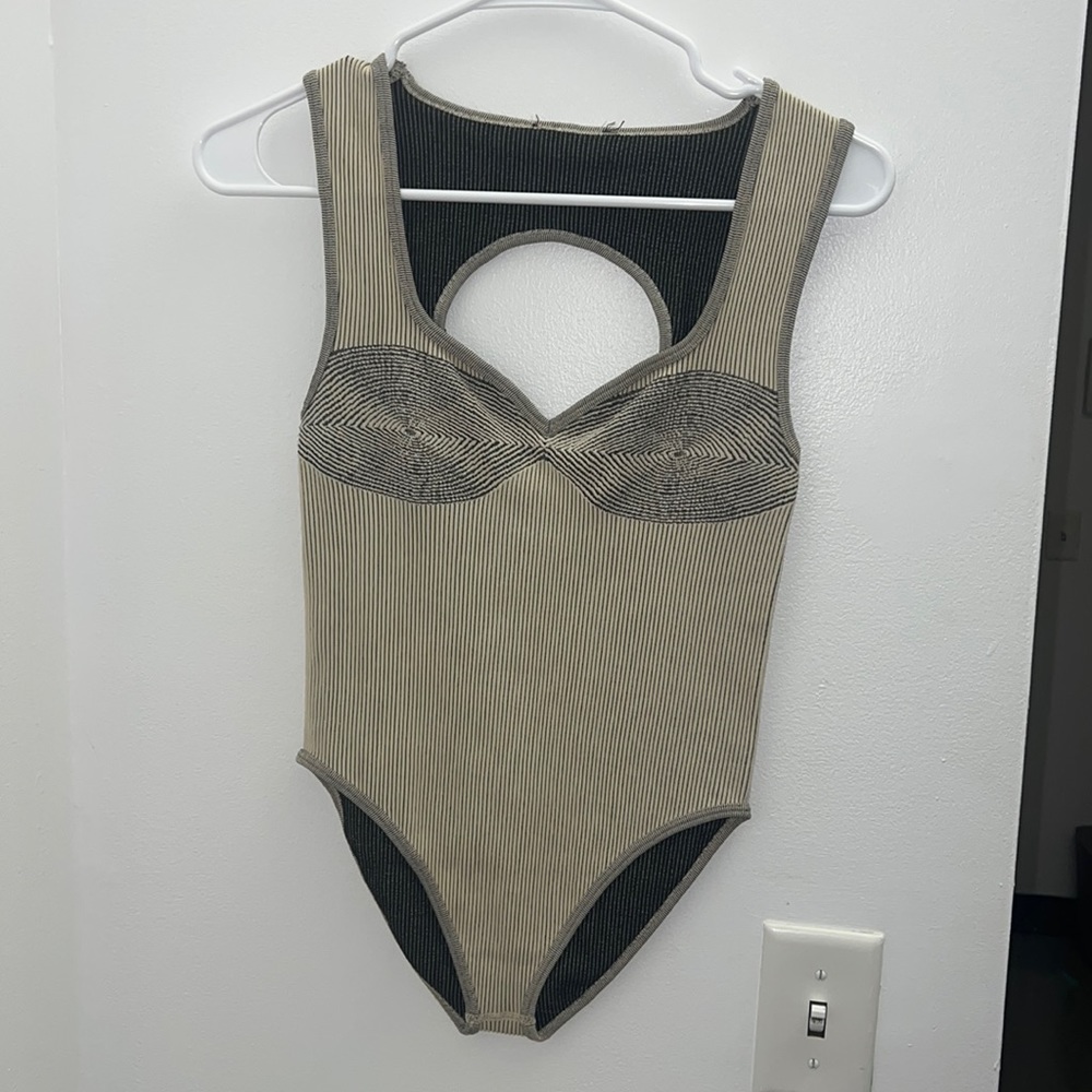 Zara ribbed bodysuit